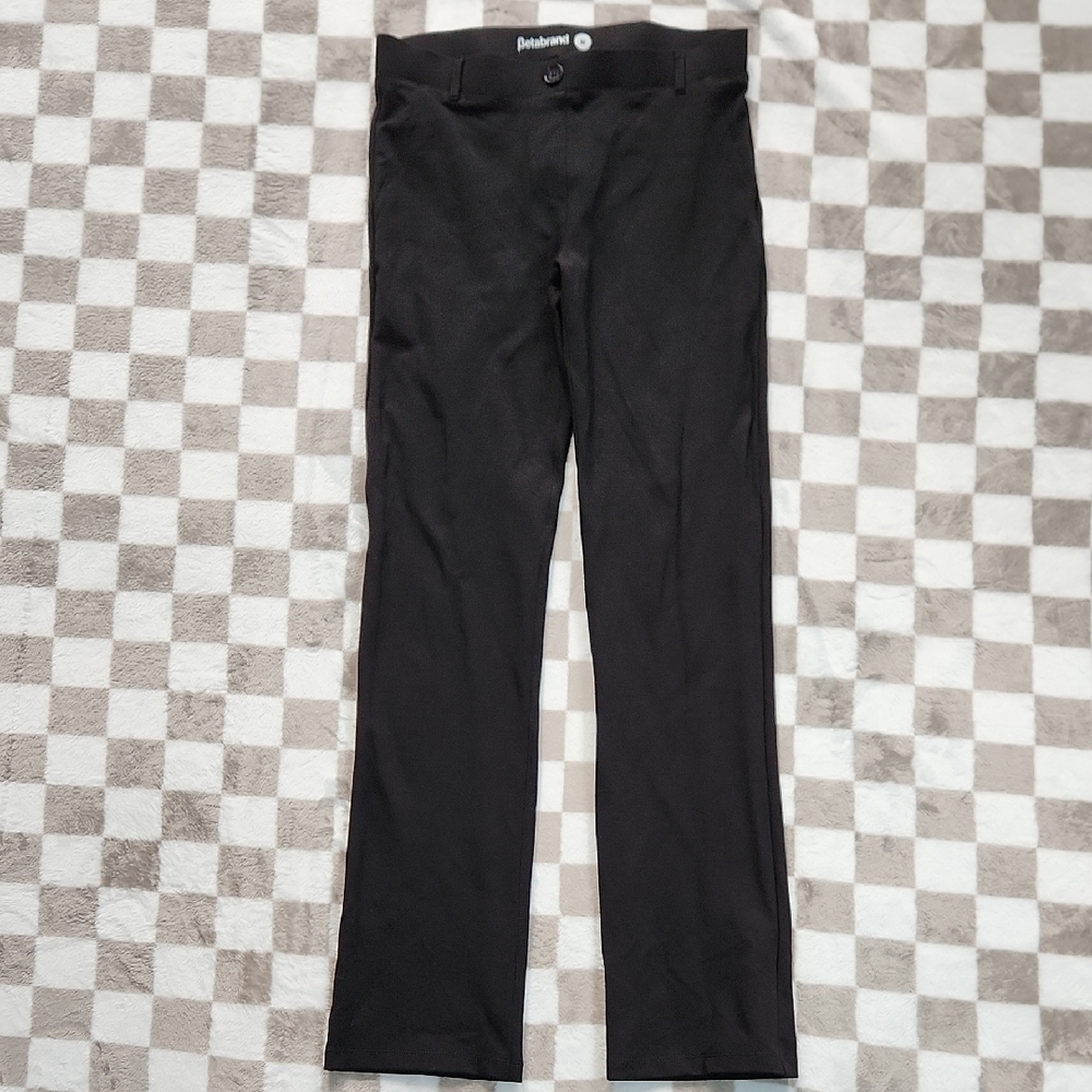Betabrand Black Straight Leg Pants